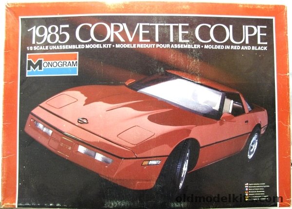 Monogram 1/8 1985 Corvette Coupe, 2608 plastic model kit